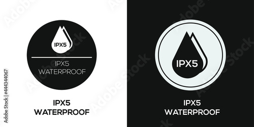 Creative (waterproof IPX5) Icon ,Vector sign.