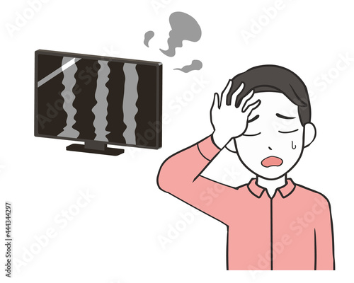 テレビの故障　男性