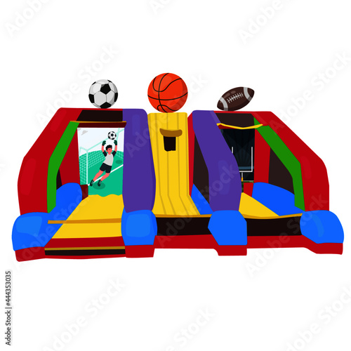 juego inflable deportivo