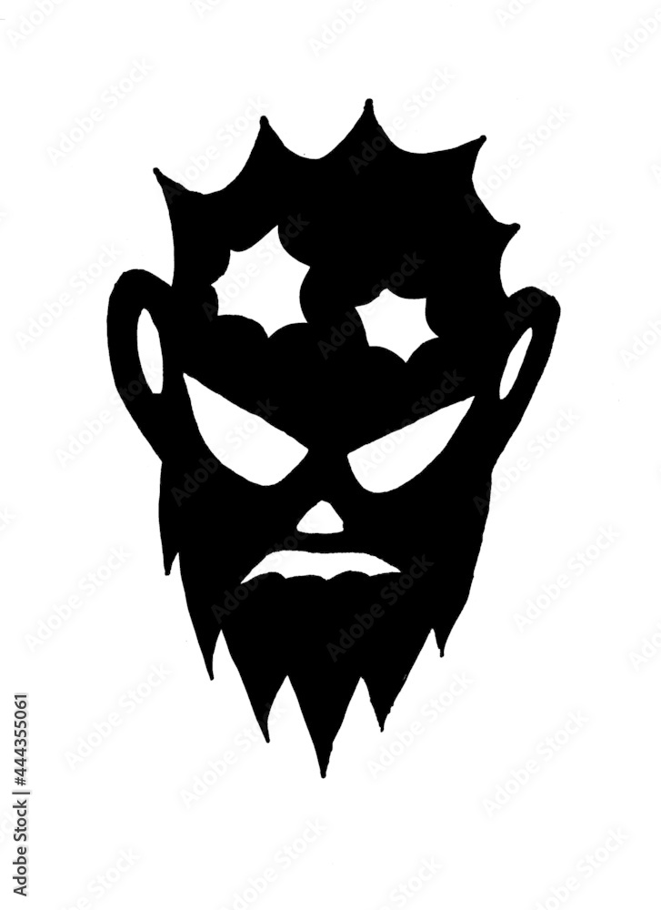 Obraz premium ワイルドサイレントウルフ、野郎 いかつく、かっっこいいのにしてみました