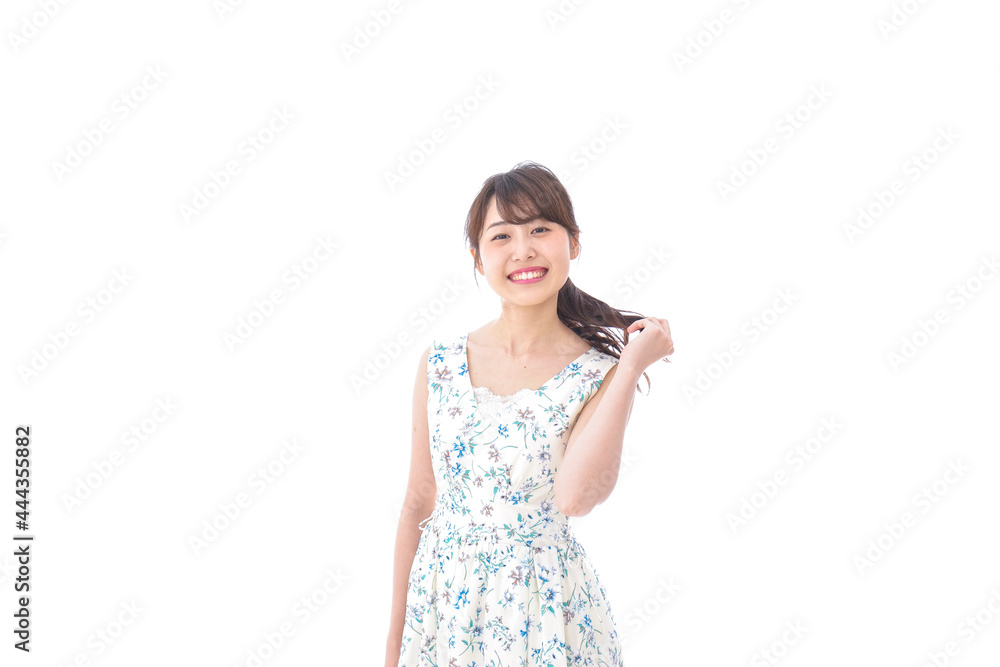 Beautiful young woman with smile Beautiful young woman with smile