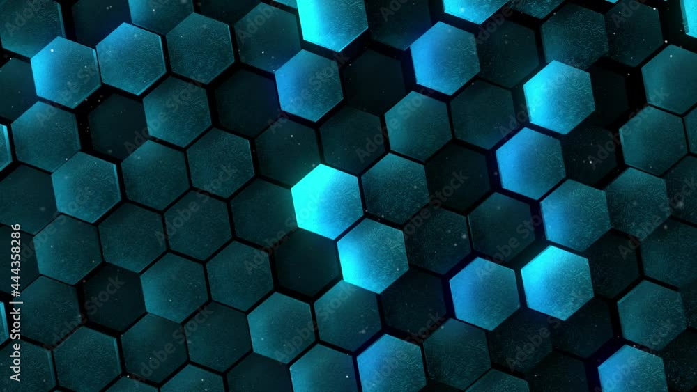 Abstract hexagon animation multicolor pattern 4K smooth concept Abstract hexagon animation multicolor pattern 4K smooth concept