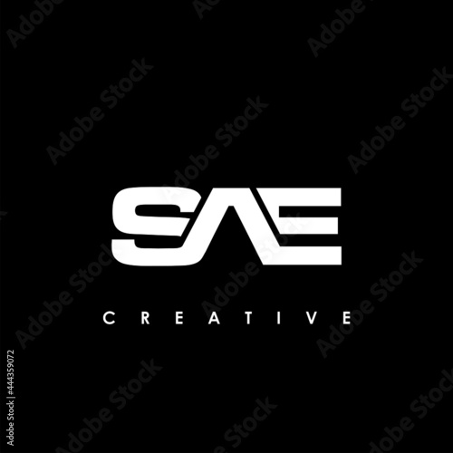 SAE Letter Initial Logo Design Template Vector Illustration