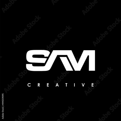 SAM Letter Initial Logo Design Template Vector Illustration