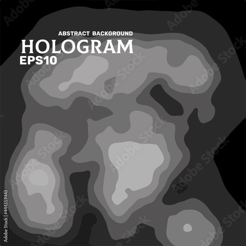 Modern abstract colorful background similar to the image of a thermal imager, scanner, tomograph, etc.