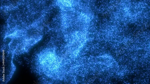 幻想的なパーティクル　粒子　液体　小さい粒　カラーパウダー　インクドロップ　ゆっくり漂う