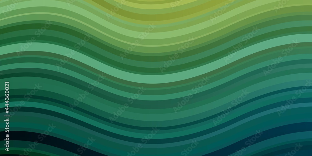 Light Green, Yellow vector background with bent lines. Light Green, Yellow vector background with bent lines.