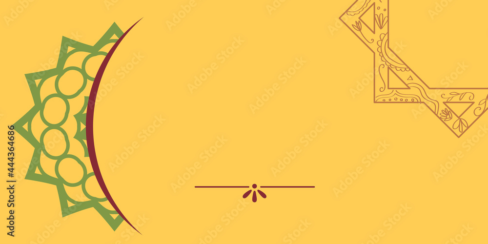 Fototapeta premium Arabic celebration or greeting card design