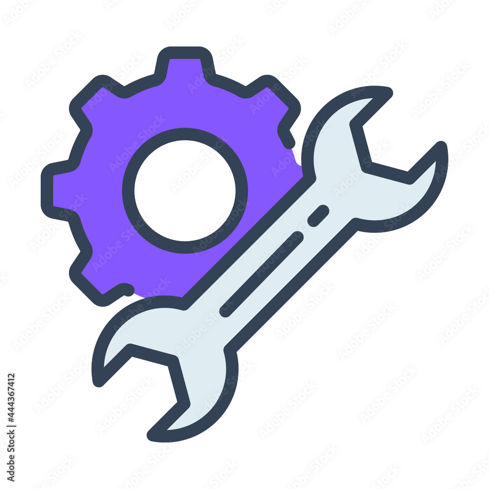 Setting vector Icon- Modern style high quality vector illustration. Setting vector Icon- Modern style high quality vector illustration.