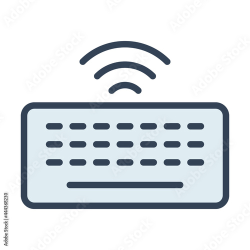 Digital Keyboard vector Icon-  Modern style high quality vector illustration.