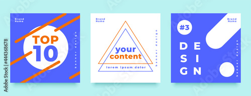 minimal style social media feed post banner