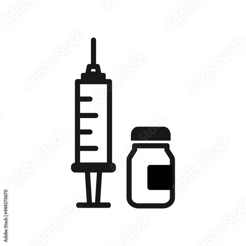 vaccine icon vector design illustration