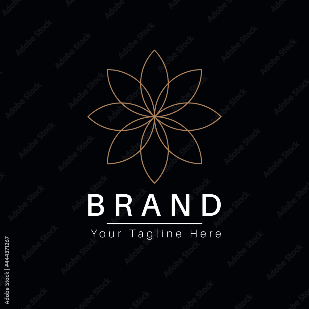 New modern ornament business antique element logo and sign.