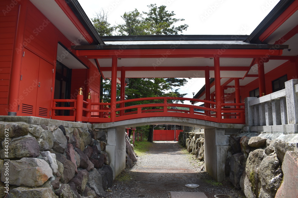 日本　群馬のパワースポット　赤城神社　夏の風景
