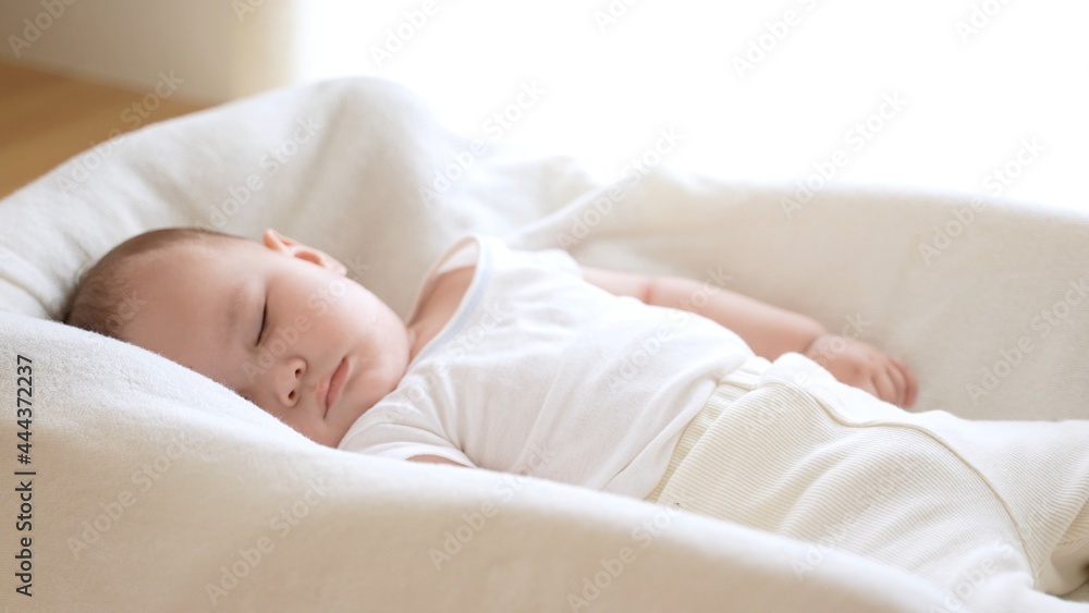 赤ちゃんの寝顔 Stock Photo Adobe Stock