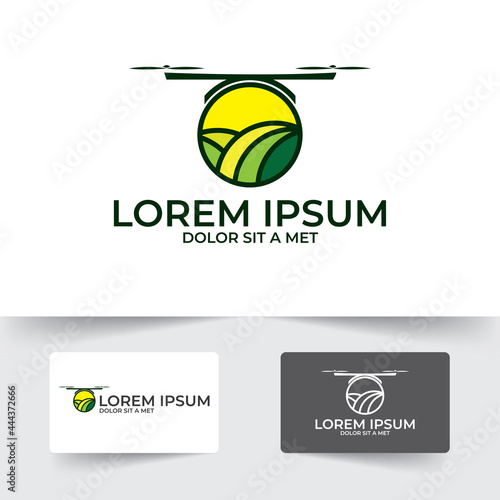 Agriculture icon design template, Farm icon design with silhouette illustration vector, isolated on white background