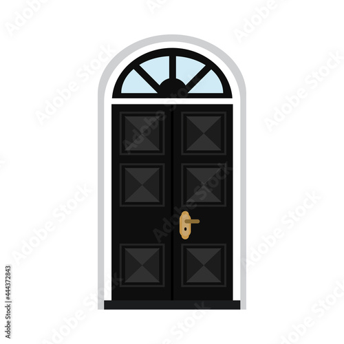 black door exterior