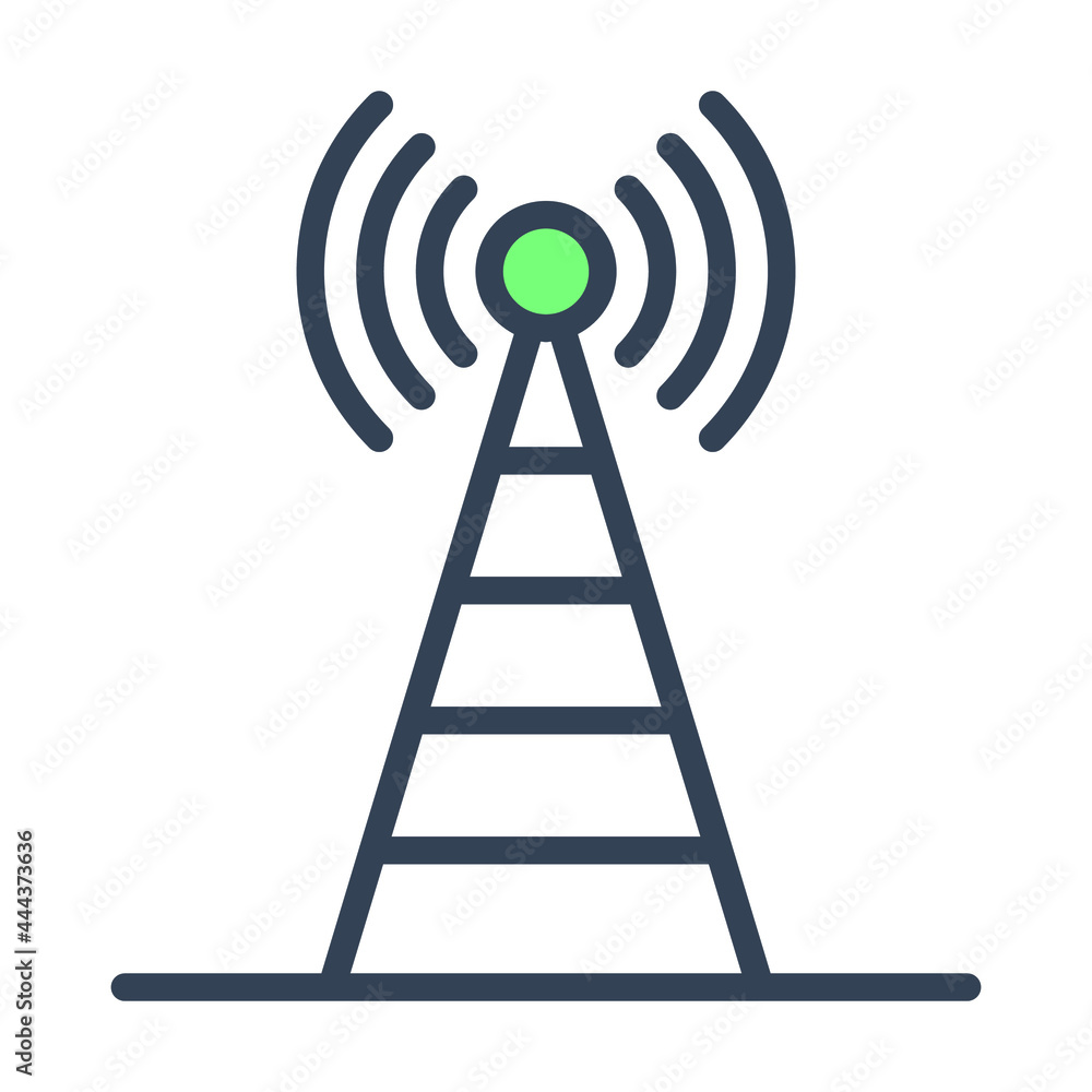 signal tower vector Icon- Modern style high quality vector illustration. signal tower vector Icon- Modern style high quality vector illustration.