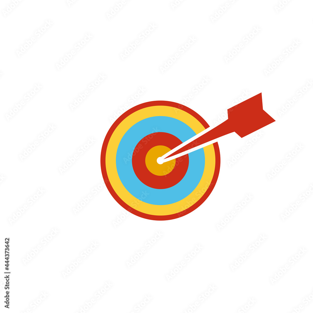 Shooting target logo design template Shooting target logo design template