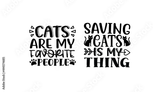 Cat SVG T-shirt Design Template