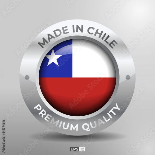 Made in Chile Label, Logo, Stamp Round Flag of Nation with 3D Silver Glossy Effect Free Download Made in Chile Label, Logo, Stamp Round Flag of Nation with 3D Silver Glossy Effect - GFXLoad