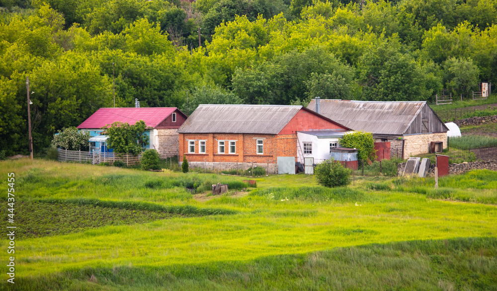 An old house in a Russian village