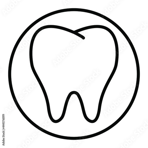 healthy clean white tooth illustration icon