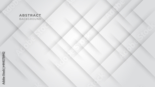 Abstract modern white geometric abstract shape with futuristic concept background