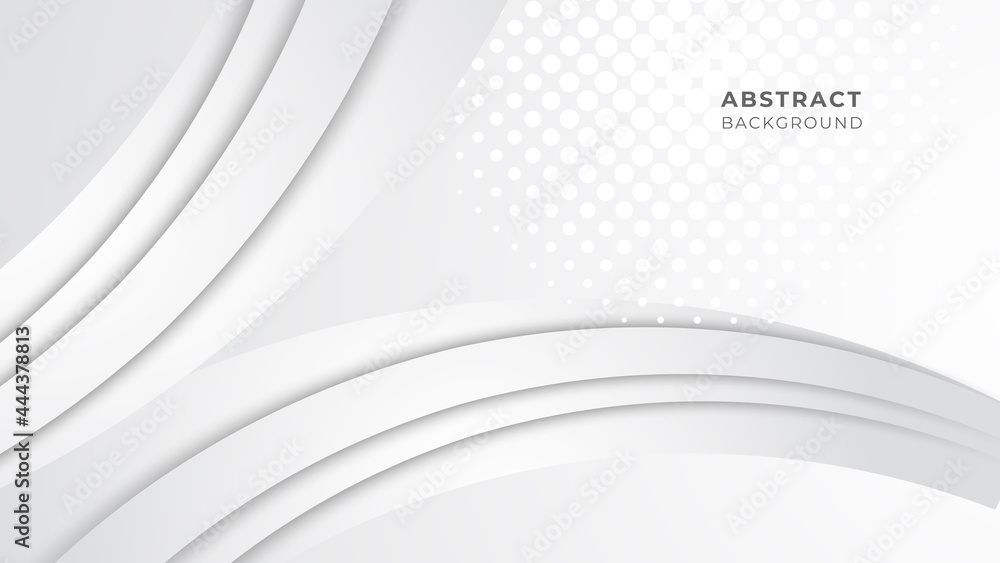 Abstract modern white geometric abstract shape with futuristic concept background Abstract modern white geometric abstract shape with futuristic concept background