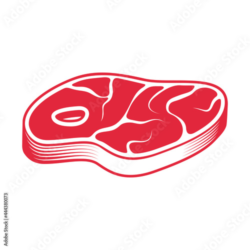 Raw beef tenderloin. Beef steak on white background. Food theme.