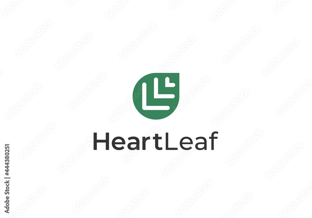 Heart leaf logo, healthy heart logo vector design template
Heart leaf logo, healthy heart logo vector design template