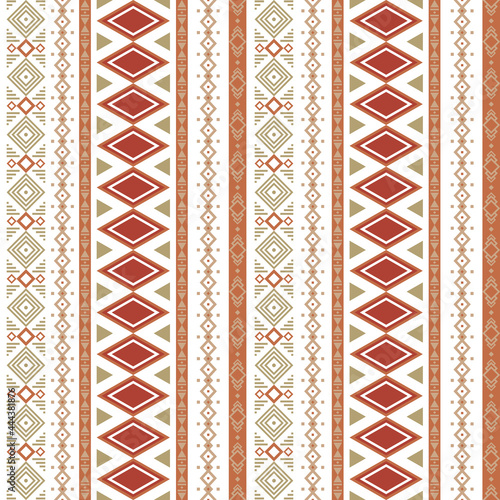 Boho seamless pattern. Geometric background in ethnic style for textile, wrap paper and wallpaper