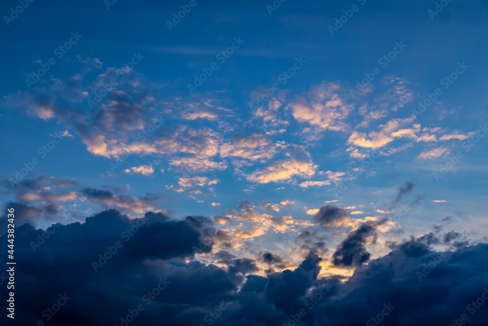 Blue sky with white clouds Blue sky with white clouds