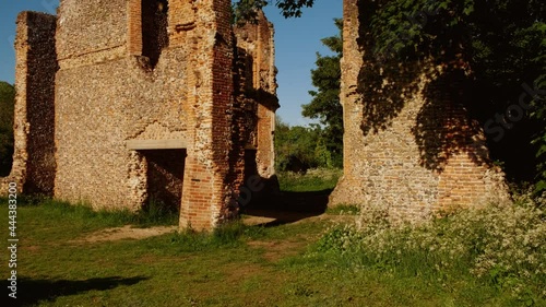 The ruins of Sopwell Priory, also known as Sopwell Nunnery built in 1140 in St Albans, England, UK by Geoffrey de Gorham photo