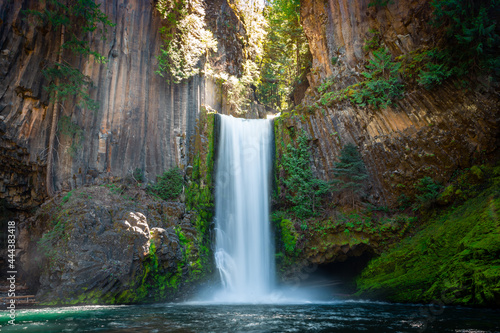 Fototapeta Naklejka Na Ścianę i Meble -  At the Base of Toketee Falls, North Umpqua River, Oregon