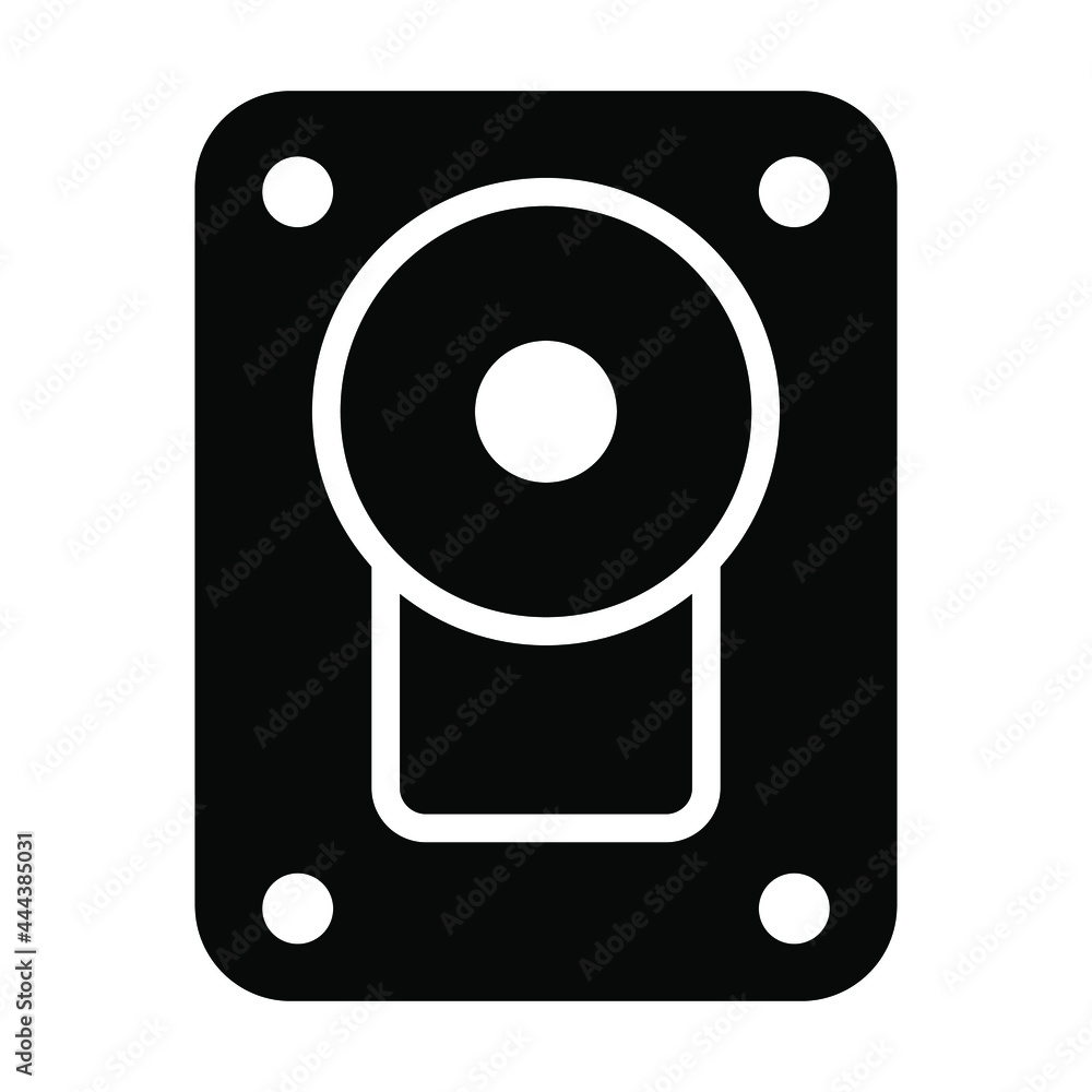 Hard Drive vector Icon- Glyph style high quality vector illustration. Hard Drive vector Icon- Glyph style high quality vector illustration.
