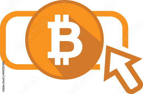 Bitcoin icon sign design