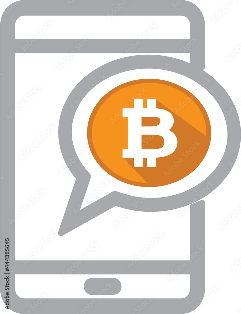 Fototapeta premium Bitcoin icon sign design