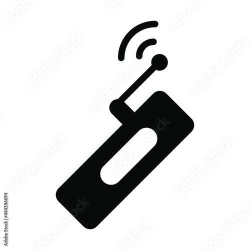 Wireless Handsfree vector Icon-  Glyph style high quality vector illustration.