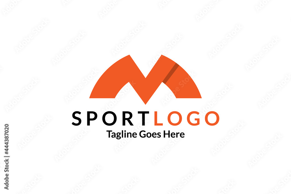 creative and sporty letter M logo design. a logo for sports. creative and sporty letter M logo design. a logo for sports.