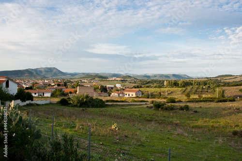 view of the village of the valley in Sardinia