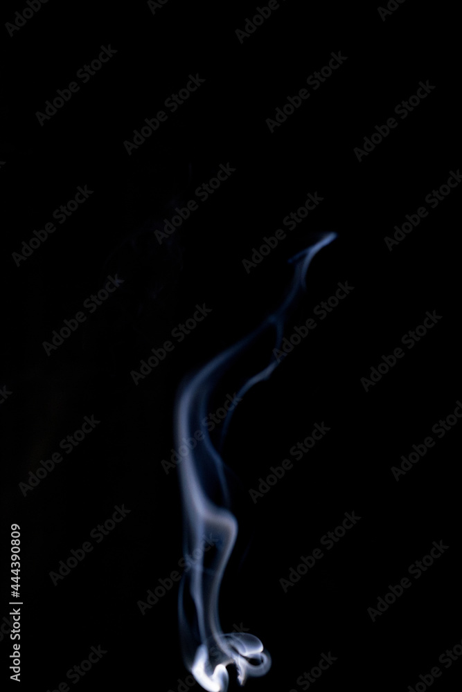 Smoke steam. Blur white smoke, abstract fog or steam mist cloud isolated on black background. Steam flow in pollution, vapor cigarette, gas, dry ice.