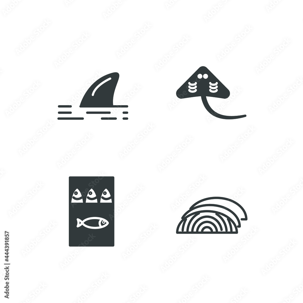 seafood set icon, seafood office set sign icon, vector illustration seafood set icon, seafood office set sign icon, vector illustration