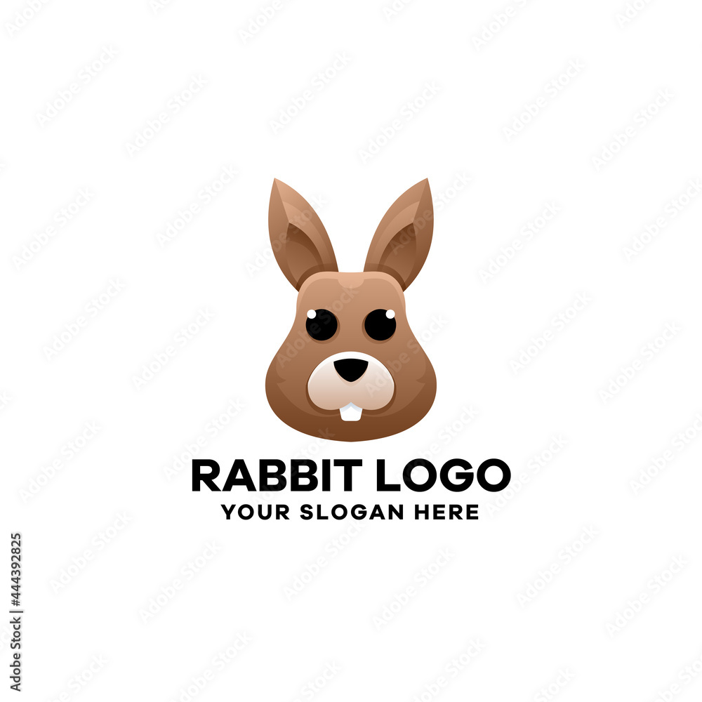 Fototapeta premium Rabbit Gradient Logo Template