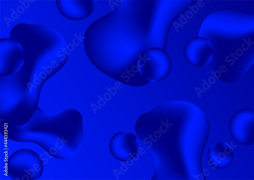 Abstract 3d liquid background for presentation design with modern corporate concept