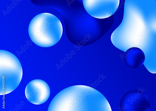 Abstract 3d liquid background for presentation design with modern corporate concept