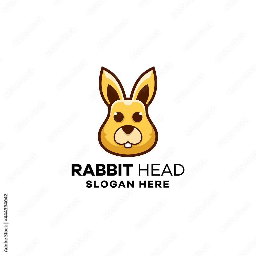 Fototapeta premium Rabbit Head Logo Template