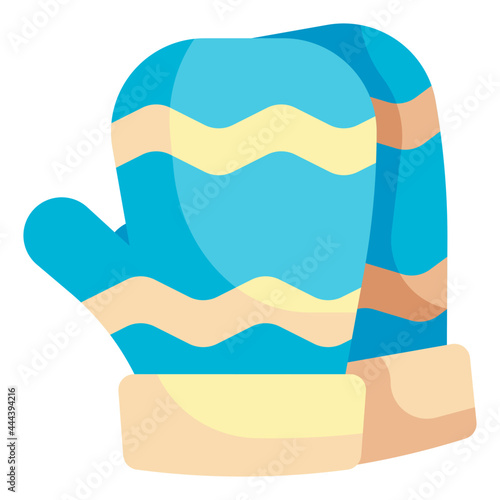 mitten flat icon