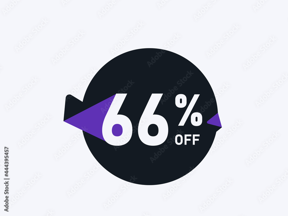 Special Offer 66% off Round Sticker Design Vector Special Offer 66% off Round Sticker Design Vector