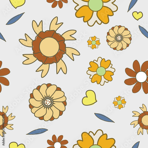 Abstract Pattern Flower Pastel